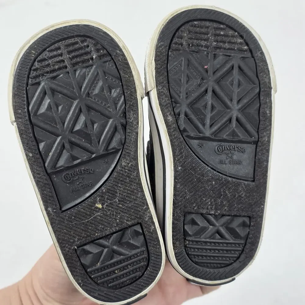 Converse All Star Low Sneakers Video Game Print Infant Toddler 5 Black Multi